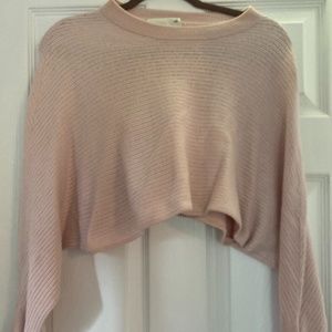 Light Pink Cropped Sweater from Zara